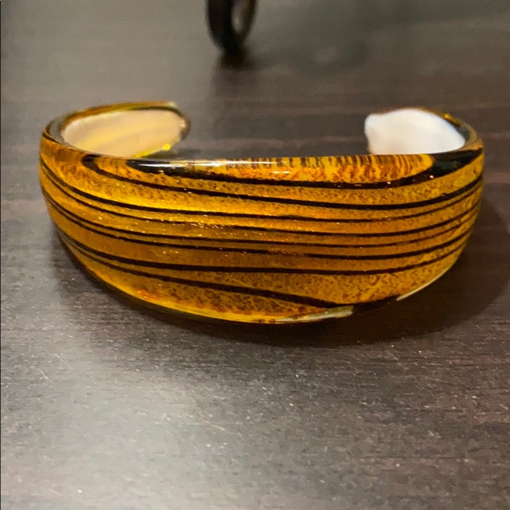 Glass Cuff Bracelet